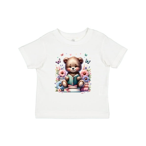 Inktastic Teddy Bear Kids Reading Girls Toddler T-Shirt