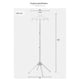 thumbnail image 3 of Display Stand Clothes Hanger Garment Foldable Tripod Steamer Rack Cloths Iron Hanging Stand Clothing, 3 of 5