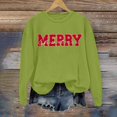 thumbnail image 5 of Chandails d'Automne pour Femmes Chic Joyeux Noël Chandails pour Femmes Joyeux et Chandail à Lettres Imprimées Chandails à Enfiler Hauts Décontractés Chandails à Col Rond, 5 of 5