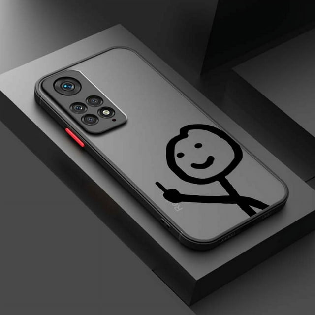Cartoon Matchman For Xiaomi Redmi Note 12 Speed 11 10 9 Pro Plus Max 4G 5G Frosted Translucent Phone Case B25Fhei02 Redmi Note 11 Pro 4G