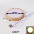 thumbnail image 3 of LED Wood Display Base With LEDs Led Lights Base Light Display Base For Boys Girls, Warm Light 7cm,White,7cm, 3 of 7