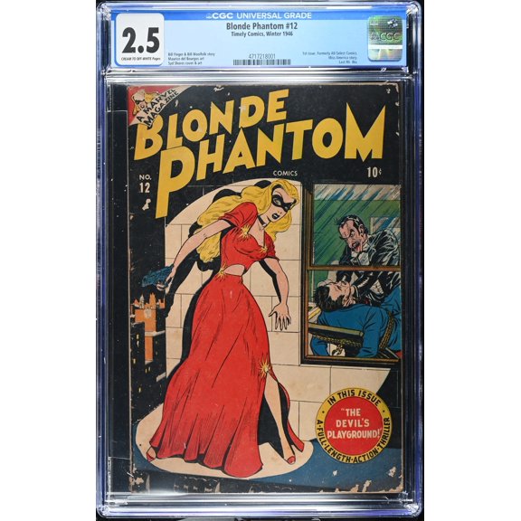 Blonde Phantom #12 CGC GD+ 2.5 Cream To Off White Comic Book