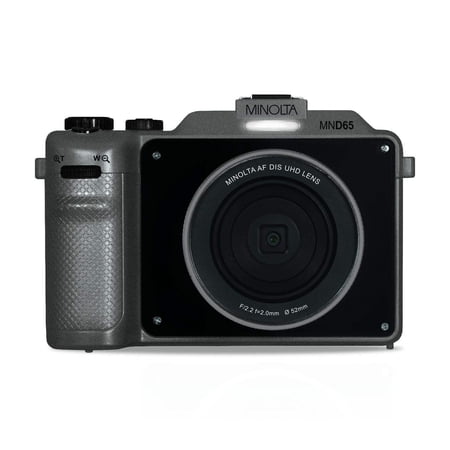 Konica Minolta MND65-GY Autofocus 18x 59 MP Digital Camera, Gray And Black