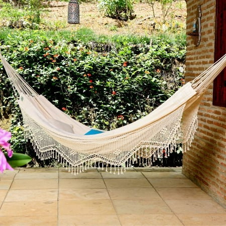 XL Brazilian Fabric Hammock with Fringe