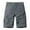 Gray, variant on SwiftWear Men's Casual Cargo Shorts with Elastic Waist, Zipper & Button Pockets - Comfortable & Stylish Outdoor Work Shorts