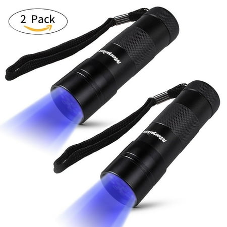 Blacklight Stain Detector - Morpilot 2 Pcs multifunctional UV Flashlight 12Leds Ultraviolet Blacklight Pet Dog Stain & Urine Detector Light Torch Ultra Violet Flashlight