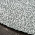 thumbnail image 4 of Superior Two-Toned Braided Indoor/ Outdoor Area Rug, Fog Green/ White, 8' x 10', 4 of 6