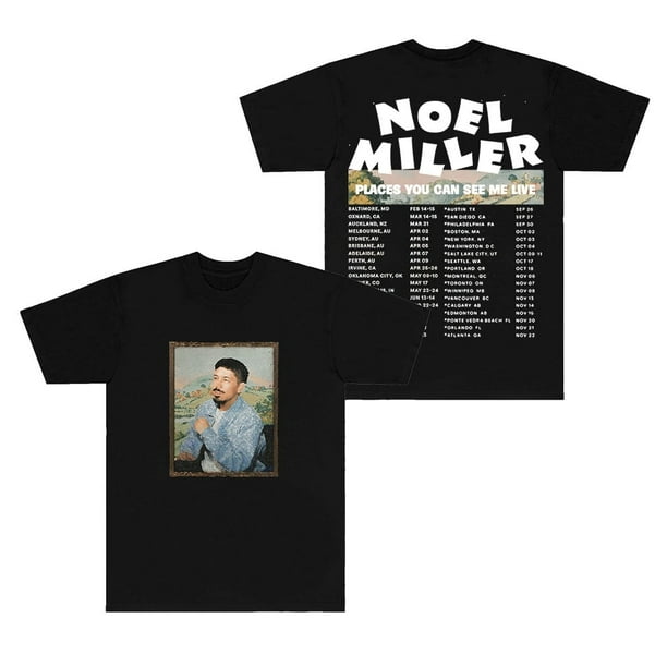 Noel Miller Playera Unisex Cuello Redondo Manga Corta Verano Estilo Moderno Gira