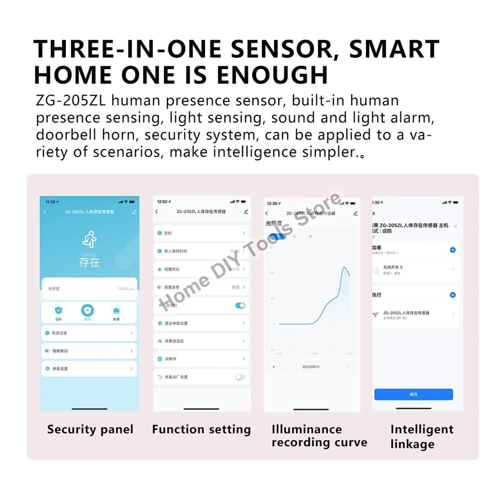ZigBee 3.0/Wifi Human Presence Sensor 5V MMwave 24G Radar With Siren Alarm Motion Lux Detection Tuya/Smart Life Home Automation