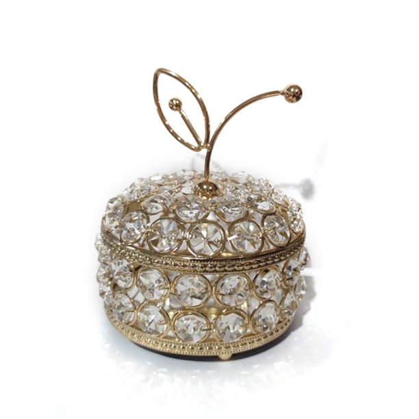 Sonducket Joyero de hierro, anillo, pulsera, pendientes, estuche de almacenamiento, tocador, organizador de joyas, ceremonia de boda, Festival, regalo de Ropa, zapatos y accesorios Miscelánea Largo