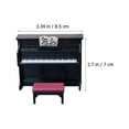 thumbnail image 2 of LEEYNEER Piano Miniature Dollhouse Decor Instruments Musical Home Figurines Figure Kids Model Figurine Children  S Music Learning, 2 of 8