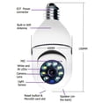 thumbnail image 6 of EROCK HD 1080P 360° Panoramic Hidden Wifi IP Camera Light Bulb Home Security Camera, 6 of 12
