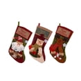 thumbnail image 3 of C Christmas Stocking Gift Bag Candy Sock, Cloth Storage For Small Presents And Treats, 3 of 5