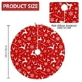 thumbnail image 2 of 30 Inch Christmas Tree Skirt – Velvet Plush Tree Mat, Soft Thickened Polyester with Red Ties, Single-Sided Printing, Available in 30in/36in/48in, Perfect for Holiday Xmas Tree Decoration, 2 of 7