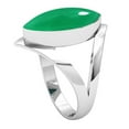 thumbnail image 2 of 925 Sterling Silver Women Jewelry Natural Green Onyx Ring, 2 of 9