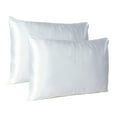 thumbnail image 3 of Silky Satin Pillowcases Set of 2 for Hair and Skin Standard King Queen Bed Pillow Cases Bedroom Decor Online, 3 of 7