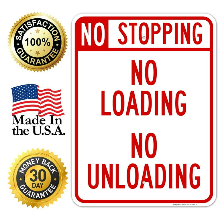 No Loading And Unloading Sign