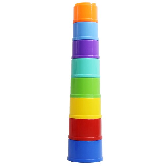 8Pcs Children Stacking Cup Playthings for Home Playroom Educational Toys