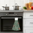thumbnail image 4 of Yayeee Kitchen Hanging Hand Towels Set of 2 with Loop Bathroom Absorbent Tie Towel, Christmas Candy Cane, 4 of 7