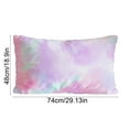 thumbnail image 3 of ToyKingdee Rainbow Color Pillowcase, Silky Soft Satin Throw Bed Pillow Cover Case, Fantasy Colorful Swirl Breathable Pillow Sham Decorative Protector for Bed, 3 of 6