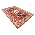 thumbnail image 2 of Unique Loom Taftan Collection Geometric Tribal Area Rug, 6 x 9 Feet, Terracotta/Ivory, 2 of 5