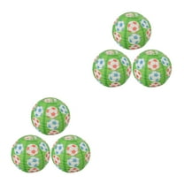 WORGEOUS 6 pcs  Soccer Paper Lantern Football Party Lantern Ceiling Hanging Chinese Japanese Lantern Decoration for Home Bar Fan Game Day Europe Cup Birthday Party Favors Garland