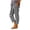 Black, variant on Womens Cotton Lounge Pants with Pockets Elastic Waist Drawstring Loose Straight Leg Trousers for Sleepwear