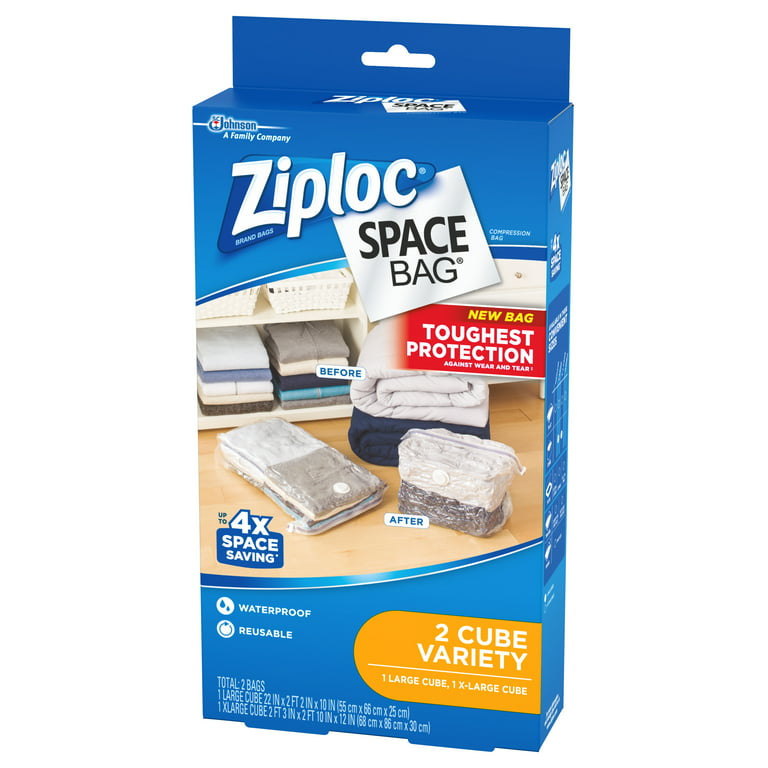 RopeSoapNDope. Ziploc Space Bag Vacuum Seal Cube Combo Storage Bag