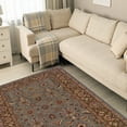 thumbnail image 3 of Linon Home Décor Trio Traditional Area Rug Collection, Light Blue and Brown, 5' x 7', 3 of 3