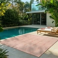 thumbnail image 4 of Savara Nima Indoor/ Outdoor Polypropylene Coral Flat Weave Area Rug, 9x13, 4 of 6