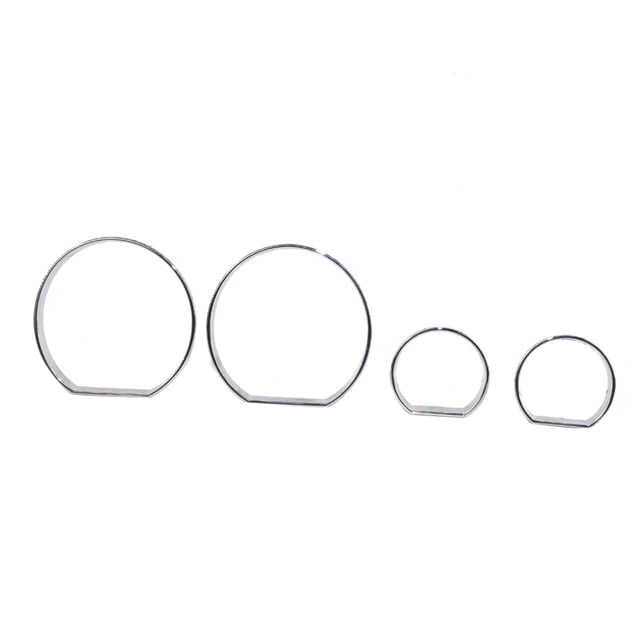 Chrome Gauge Cluster Dashboard Bezel Rings Trim Dial Rings Bezel Speedometer Frame Replacement for E46 1999-2006