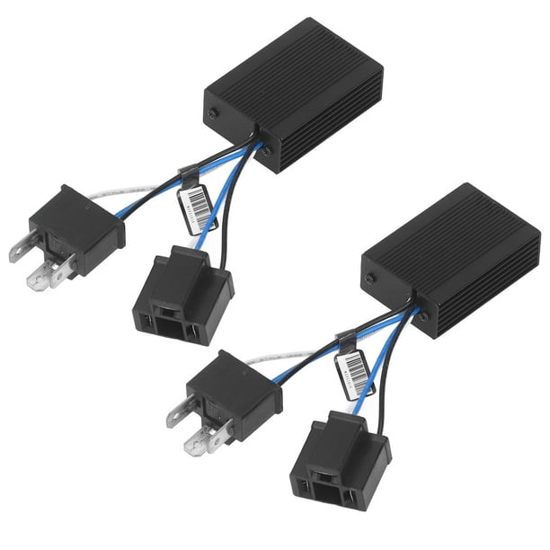 Cancelador De Errores De Flash, Decodificador De Faros LED De aleación De Aluminio De 2 Piezas Para Automóviles