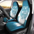 thumbnail image 1 of ABPHQTO Juego de 2 fundas para asientos de coche Wilderness Deer y Pine Trees Stay Wild para Hipster Universal Auto Seats Front Protector Fits, 1 of 4