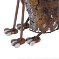 thumbnail image 4 of Dog Statue Iron Retro Waterproof Vivid Shape Garden Decoration with Solar Powered LED Light for Courtyard, 4 of 5