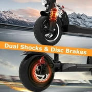 EVERCROSS Electric Scooter with 10 Solid Tires, 800W Motor up to 28 MPH and 25 Miles Range, Folding Electric Scooter for Adults , Black
