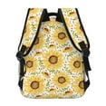 thumbnail image 3 of Haiem Watercolor With Sunflowers Printed School Backpack,Casual Travel Lightweight Backpack,Durable Comfortable Multifunctional Backpack,Laptop Backpack, 3 of 5