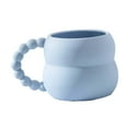 thumbnail image 1 of Taza de café de cerámica creativa de 280 ml, tazas de té, tazas de café para té, café y zumo. Azul, 1 of 9