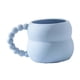 thumbnail image 1 of Taza de café de cerámica creativa de 280 ml, tazas de té, tazas de café para té, café y zumo. Azul, 1 of 9