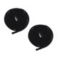 thumbnail image 1 of 2 piezas de cordón de nailon de repuesto para pantalones deportivos, chaquetas, cordón negro mi, 1 of 9