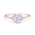 thumbnail image 3 of AFFY 1.25CT Oval, Marquise & Round Lab Created Moissanite Engagement Ring for Women 14K Rose Gold-6.5, 3 of 6