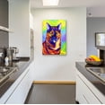 thumbnail image 4 of Epic Art 'Colorful Tortoiseshell Cat' by Rebecca Wang Art, Acrylic Glass Wall Art, 24"x36", 4 of 8