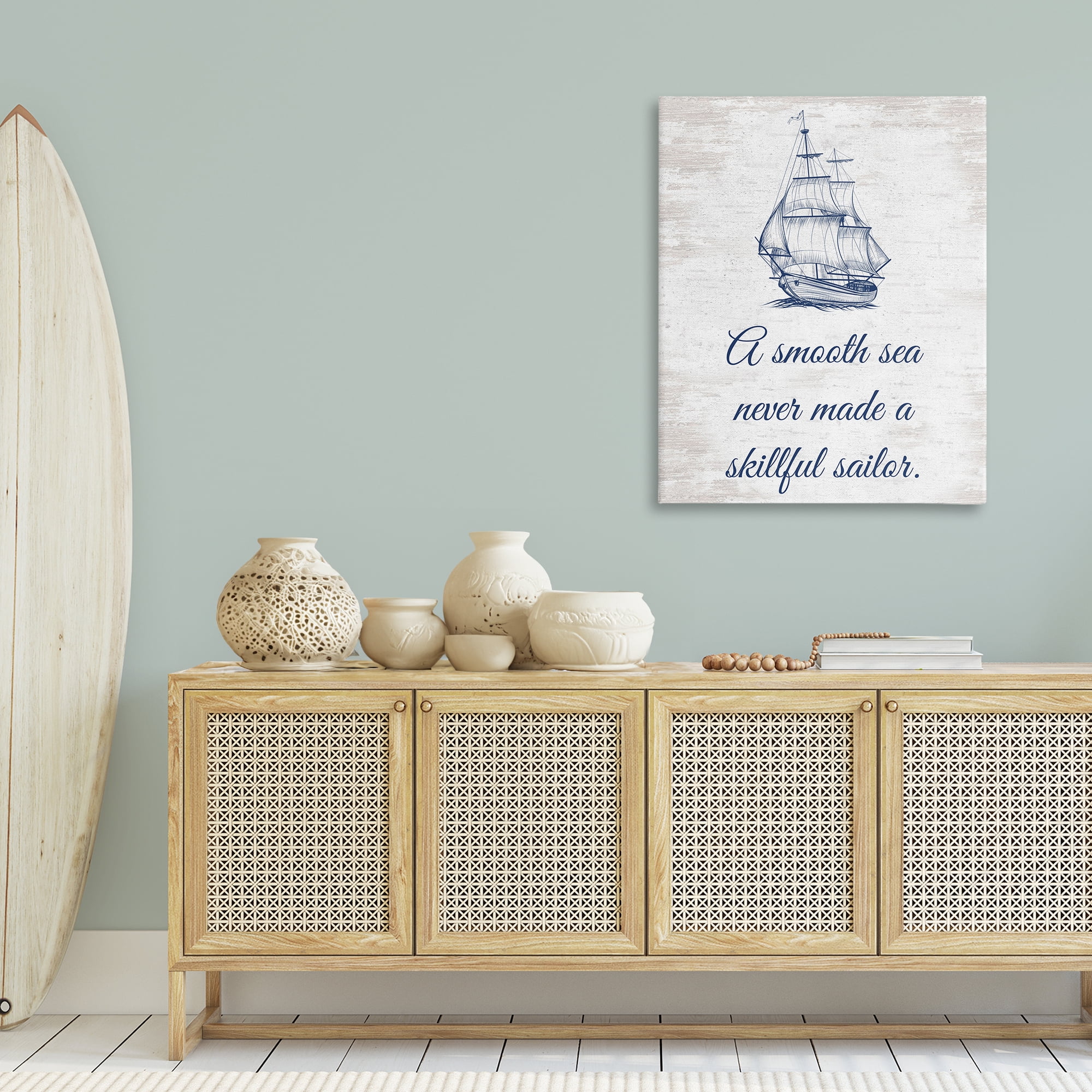 Stupell Industries Inspiring Skillful Sailor Transportation Painting Gallery Wrapped Canvas Art Print Wall Art, 30 x 40