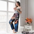 thumbnail image 4 of KLL Womens Night Sky Turtle Print Pajama Pants Soft Pajama Bottoms for Women Cozy Lounge Pants, 4 of 5