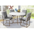 thumbnail image 5 of Comedor Soria 4 Sillas Oro Redondo Tubular y Cubierta de Formica, 5 of 5