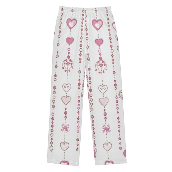 Simple Pink Element Pajama Pants Soft Lightweight Lounge Pants Bottoms Sleep Pants Warm Comfy