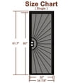 thumbnail image 4 of 32" X 80" Prehung Security Door Universal/Reversible Hinging Surface Mount Steel Security Door With Perforated Metal Screen Without Lock, 4 of 5