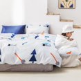 thumbnail image 3 of Juego de cama de algodón puro Ormromra Funda de almohada y Funda de edredón Queen, 3 of 8