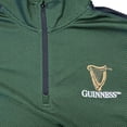 thumbnail image 3 of Traditional Craft Green Guinness Zip Neck Men's Shirt, 3 of 3
