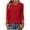 Red-Shirts, variant on Jsaierl 3/4 Sleeve Womens Tops Plus Size Crew Neck Shirts Dressy Solid Petite Blouses Workout Loose Fit Tunic Top S-2XL