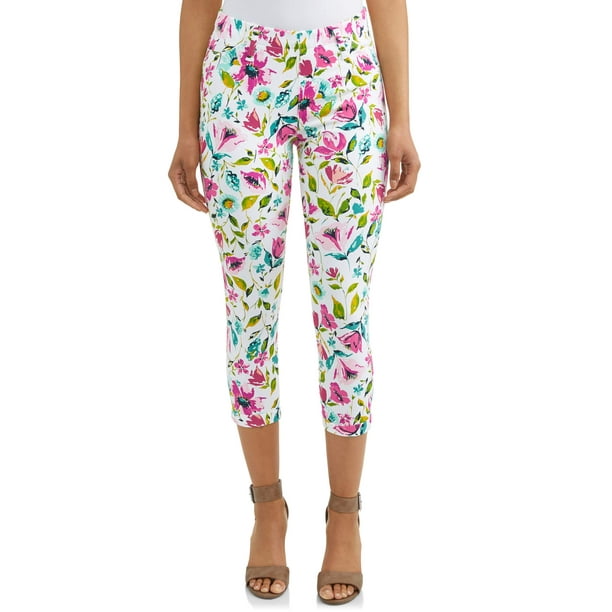Time and tru women s jegging capri walmart walmart